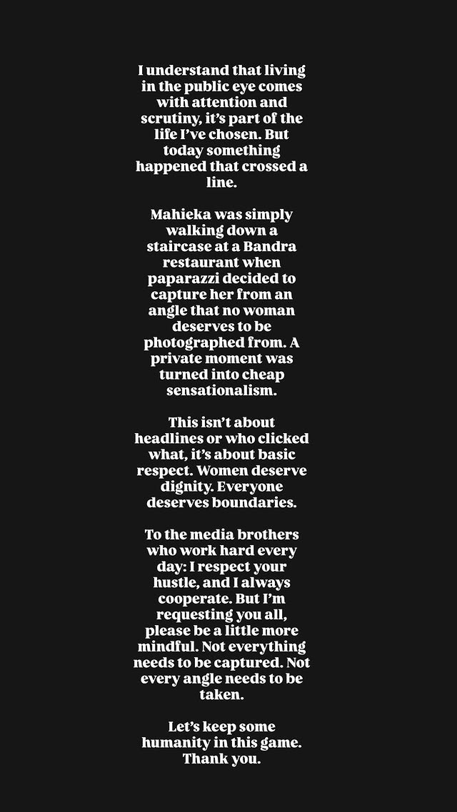 Hardik Pandya Insta Story