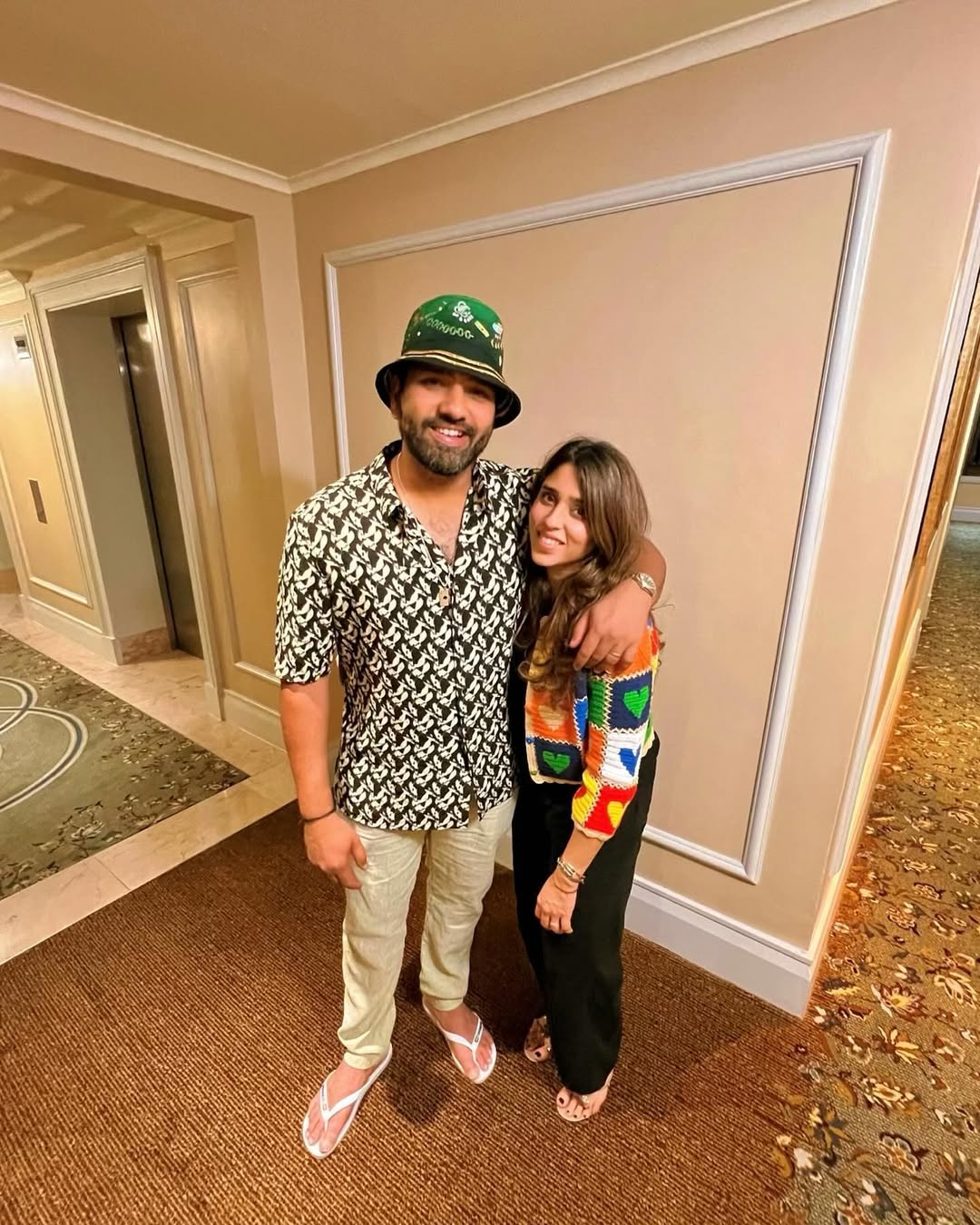 rohit sharma & ritika sajdeh 