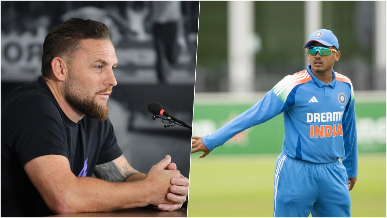Ayush Mhatre And Brendon Mccullum