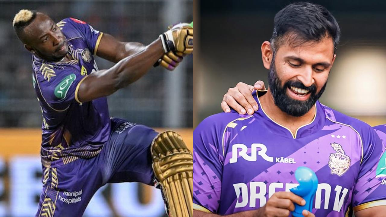 Andre Russell and Abhishek Nayar