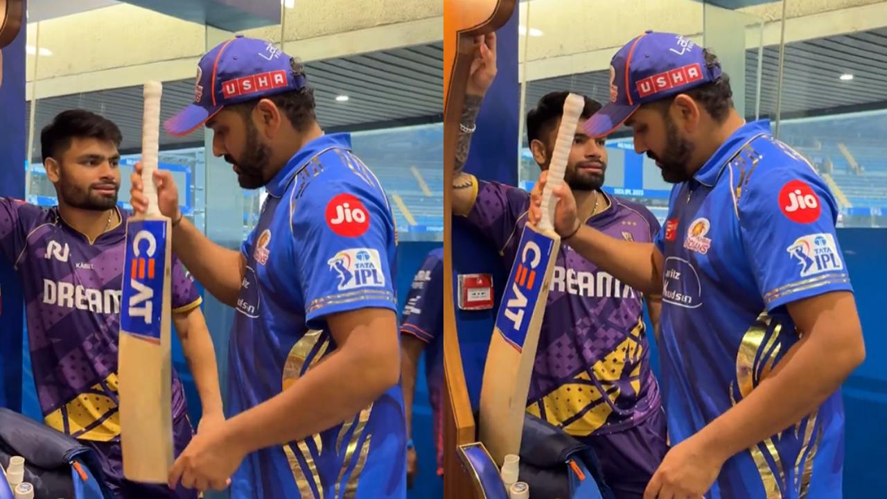 Rinku Singh went to Rohit Sharma for bat