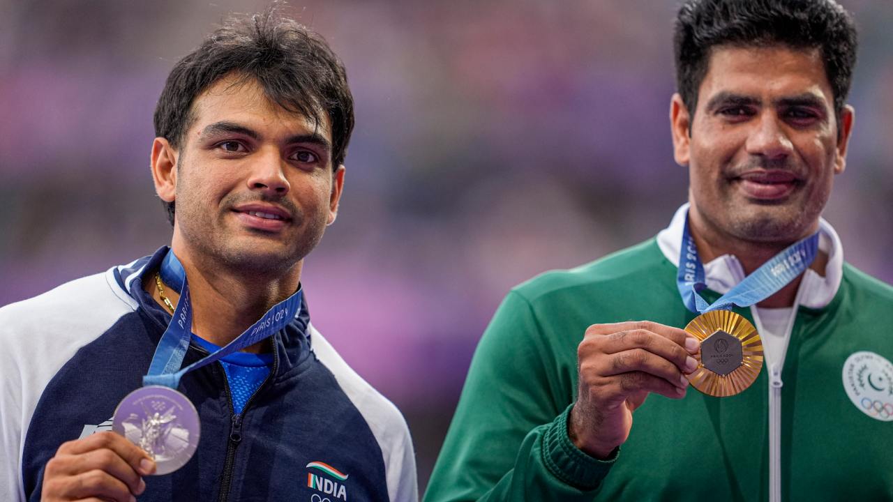 Neeraj Chopra and Pakistan's Arshad Nadeem