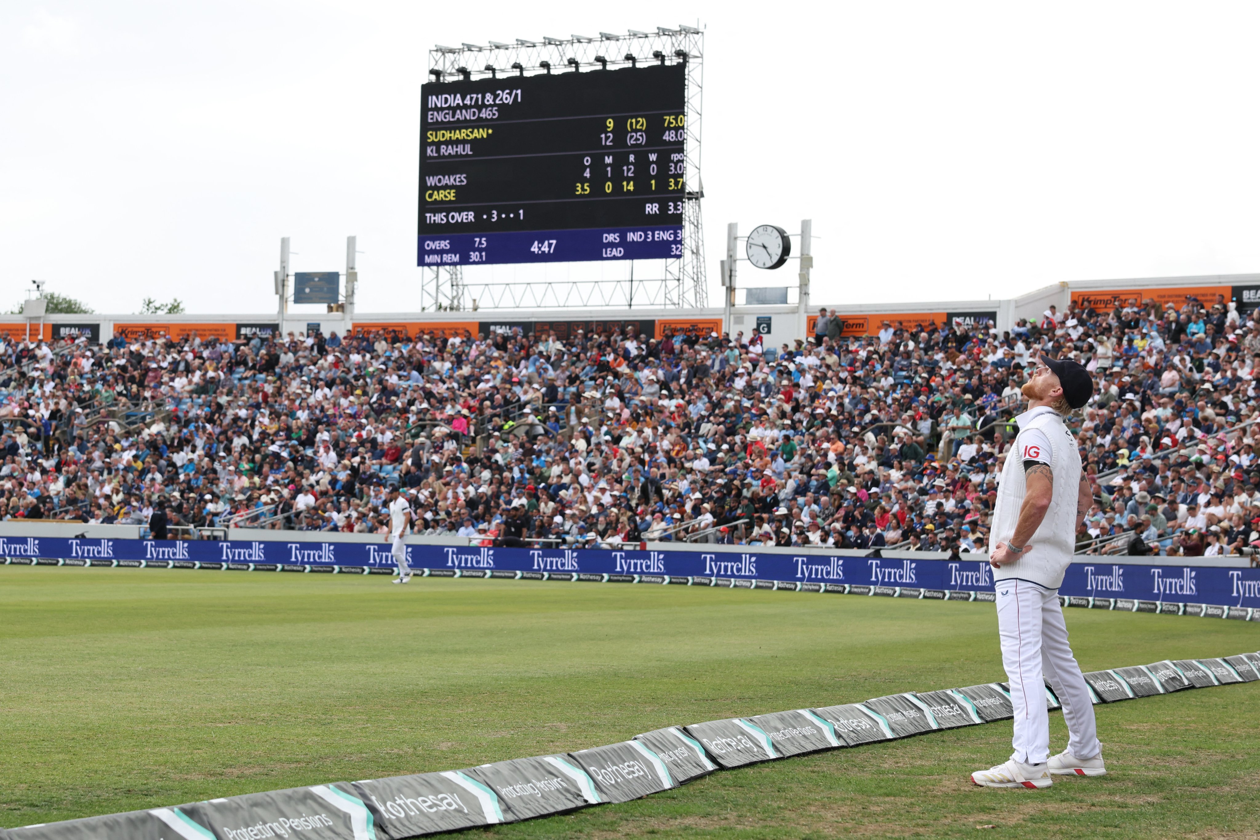 IND vs ENG 1st Headingley test day 3 rain stops play