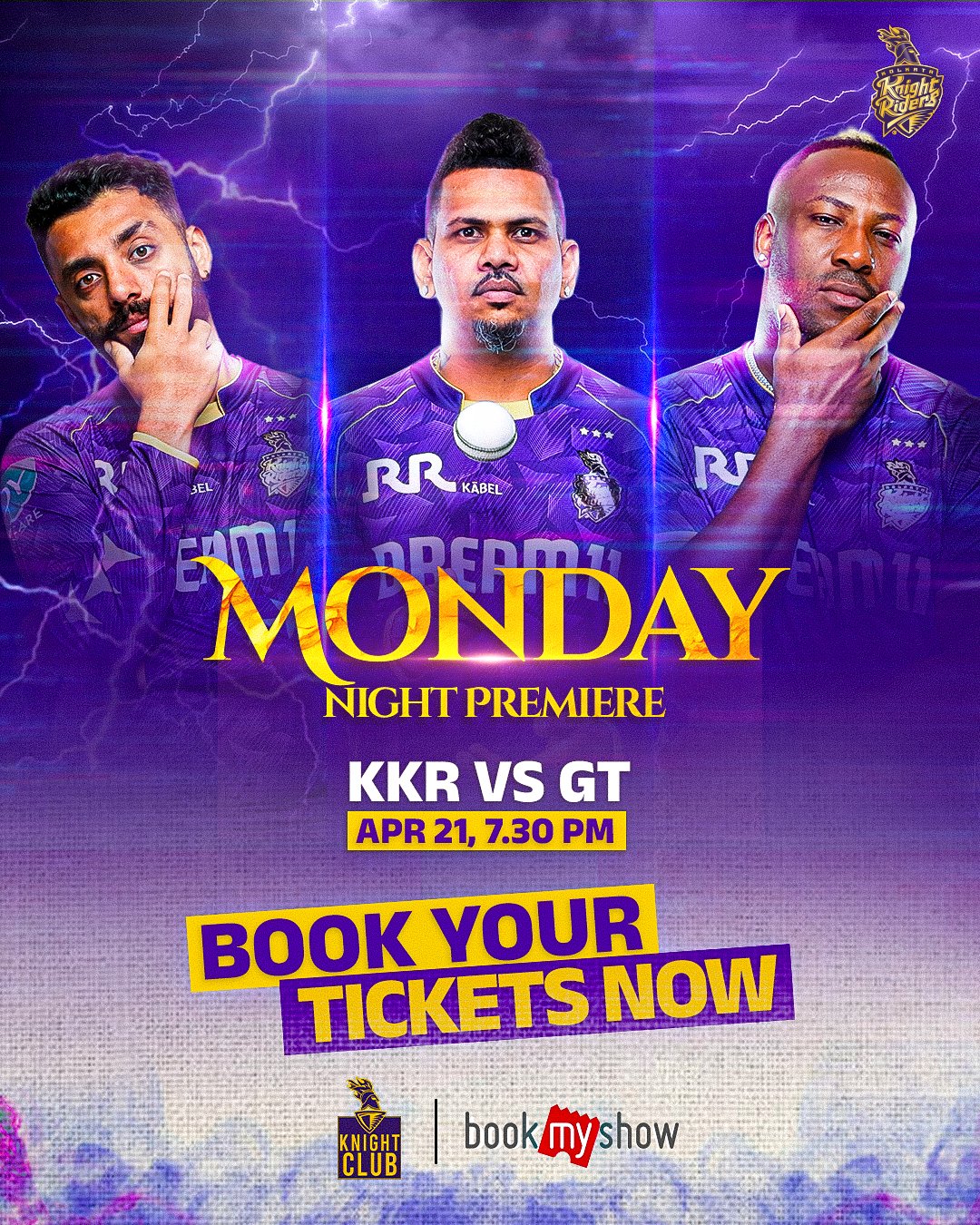 KKR Vs GT Match Tickets