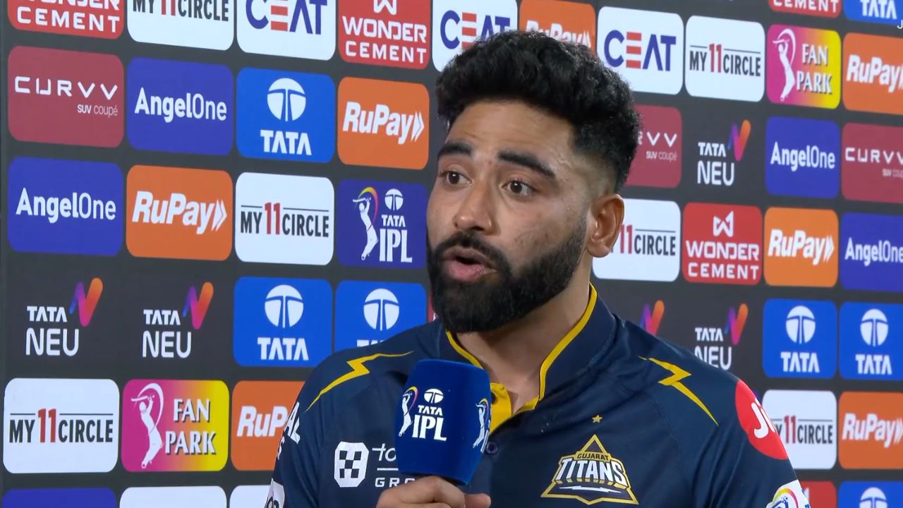 IPL 2025 19th Match SRH vs GT Player of the Match Mohammed Siraj Statement