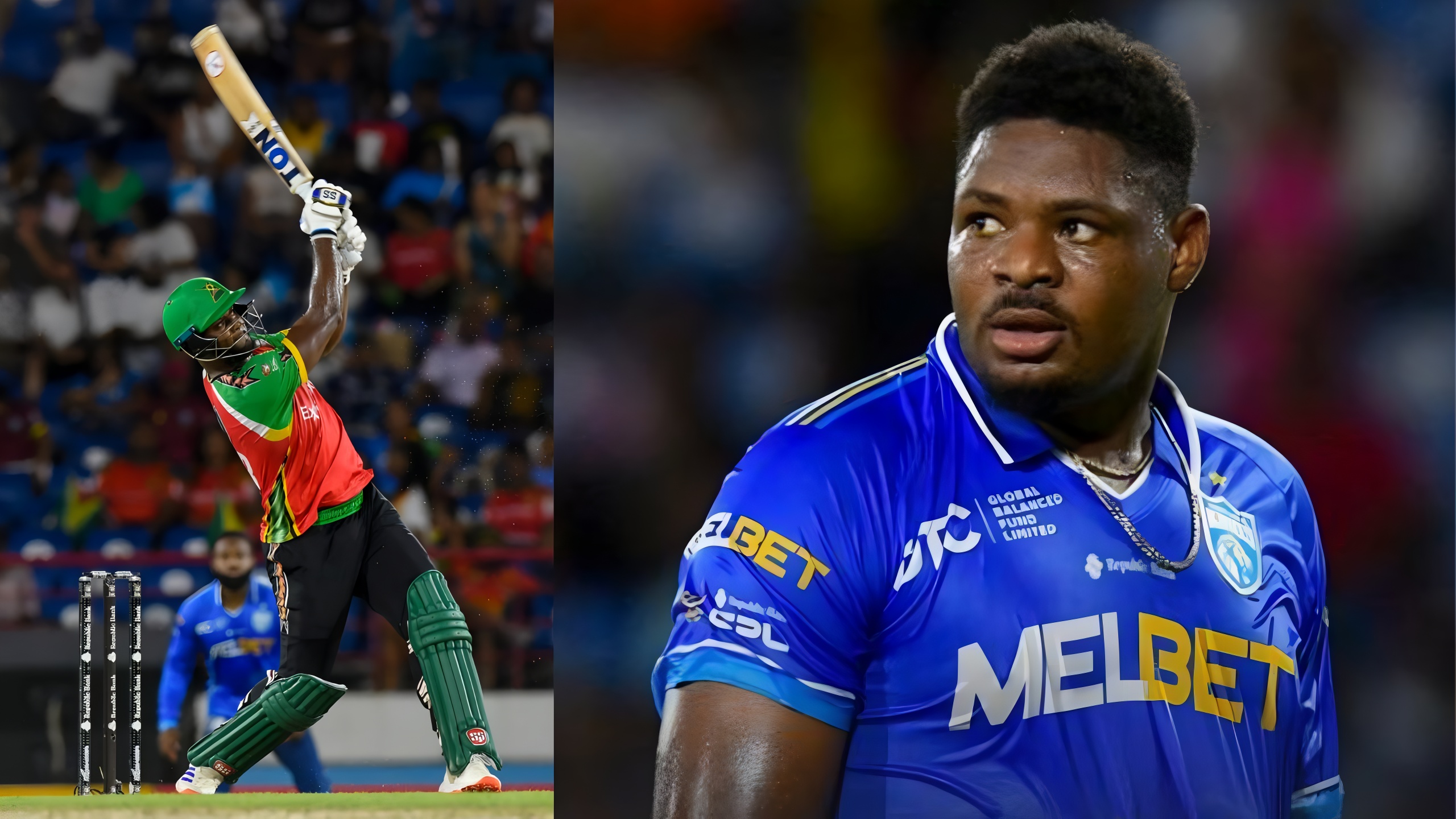 Oshane Thomas conceded 22 runs in 1 ball to Romario Shepherd in CPL 2025 GLW vs SLK
