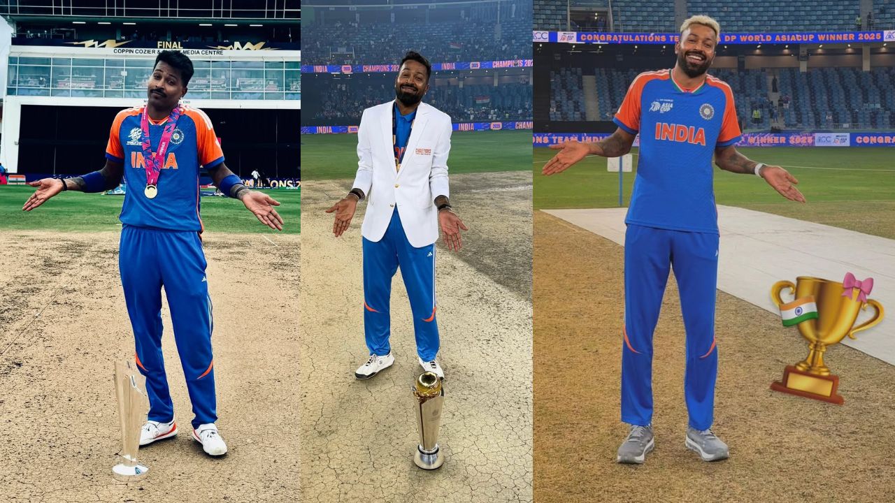 Kranti Goud recreate Hardik Pandya pose with World Cup trophy