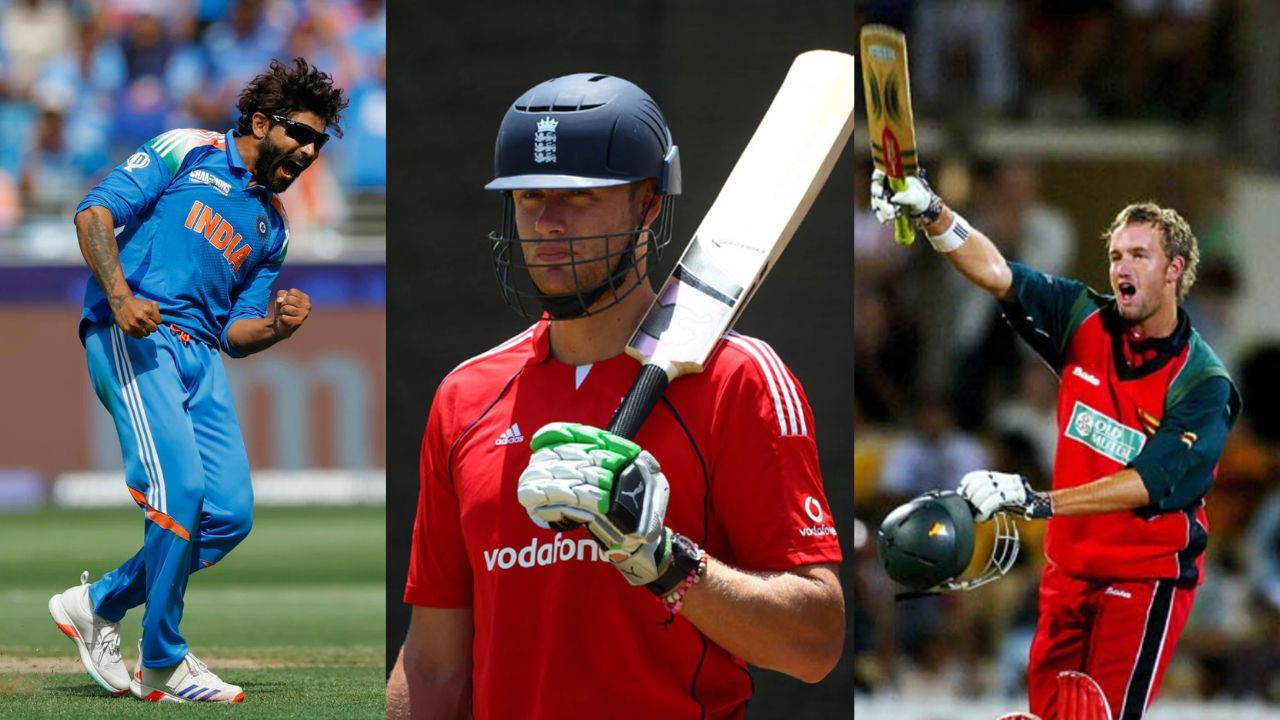 Ravindra Jadeja, Andrew Flintoff, Sean Ervine