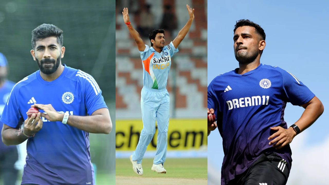 Jasprit Bumrah, RP Singh, Anshul Kamboj