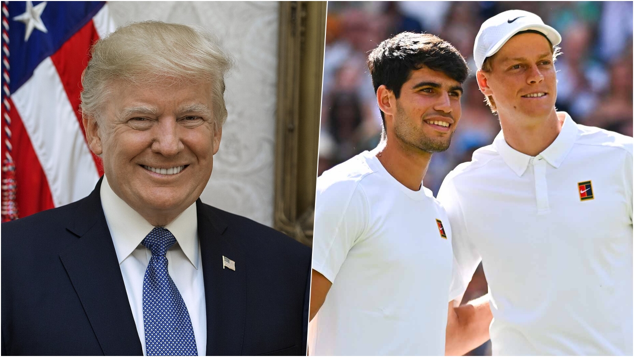 US Open Donald Trump Sinner And Alcaraz