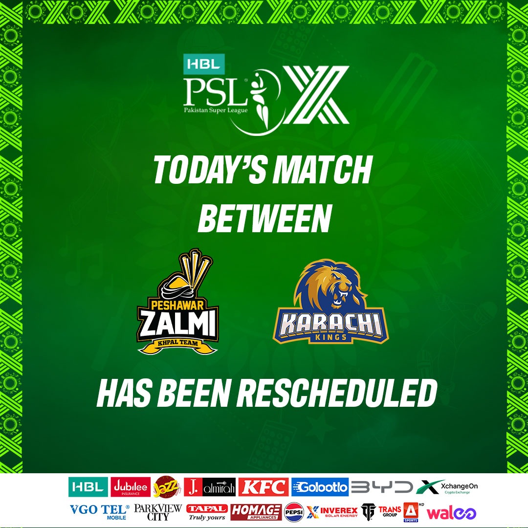 KK vs PZ Reschedule