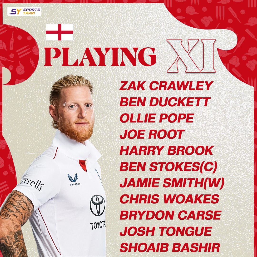 england playing 11 for 1st Test