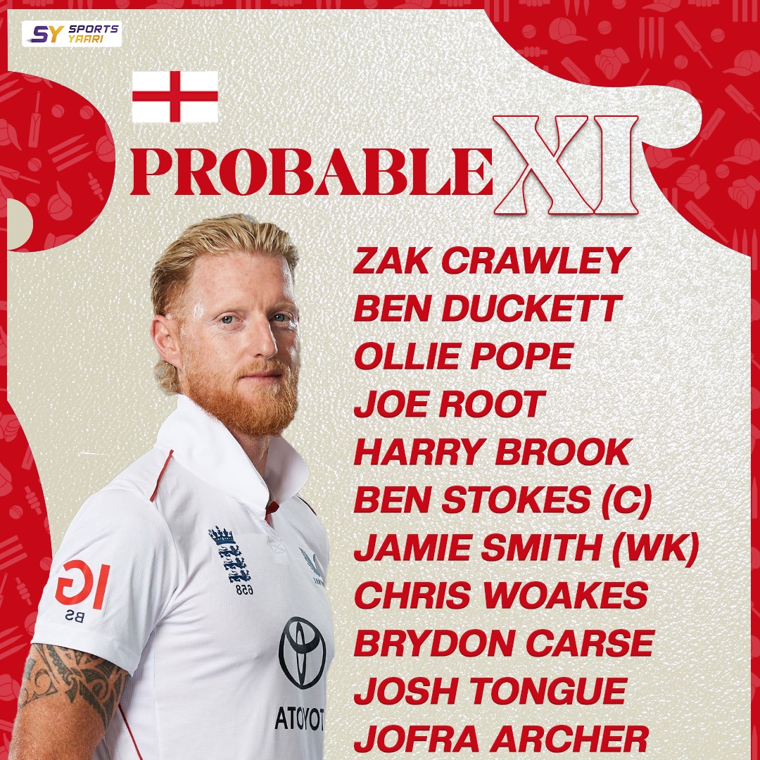 England Playing 11