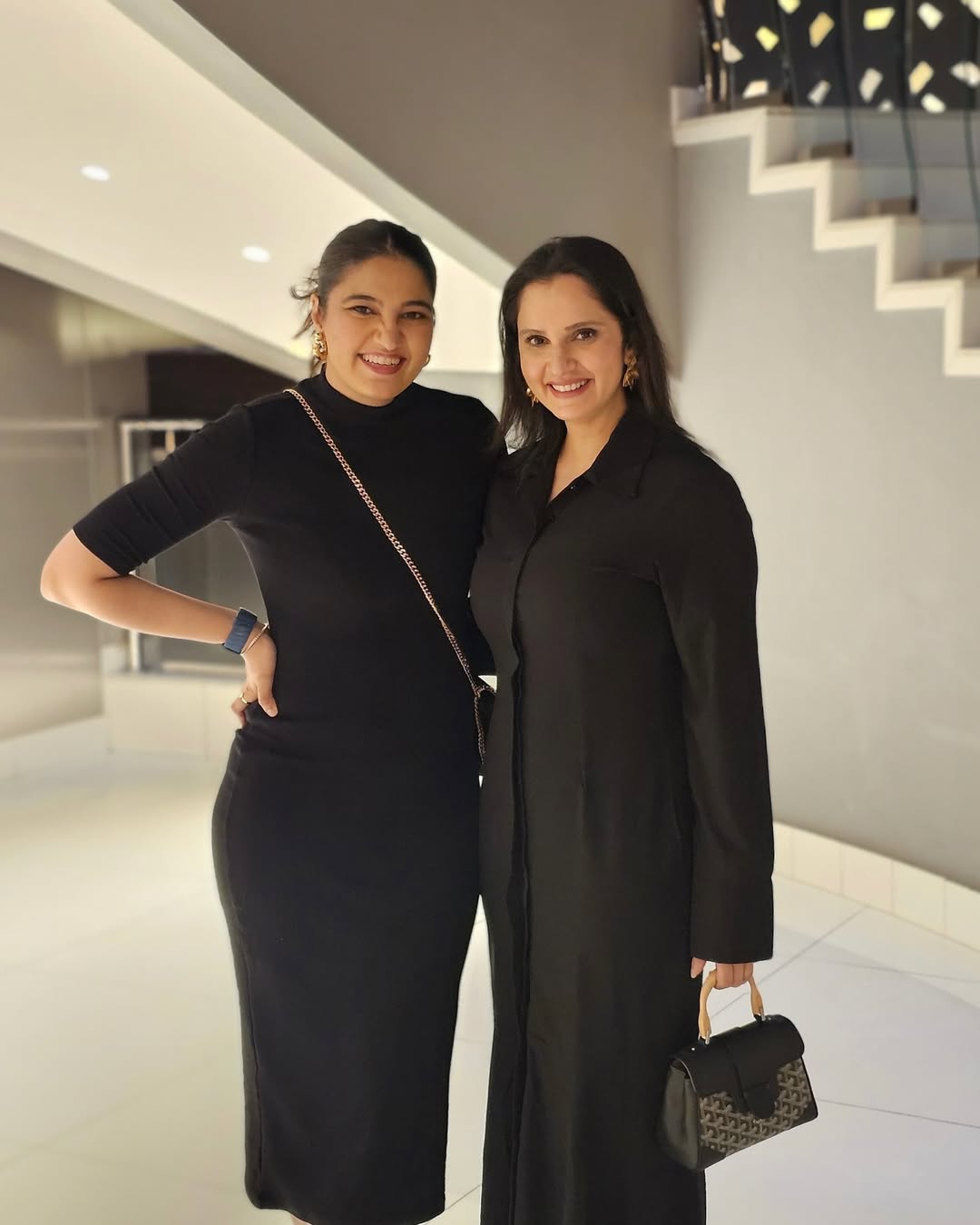 Sania Mirza with her sister