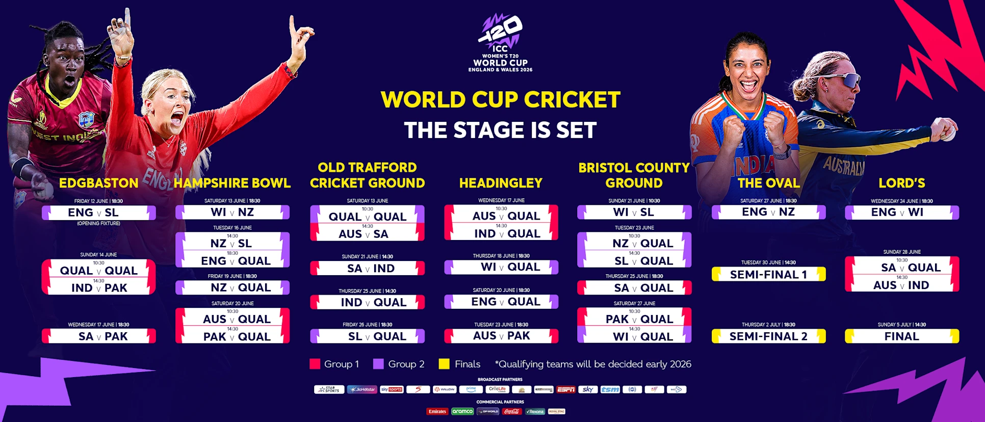 ICC Womens T20 World Cup 2026 Schedule
