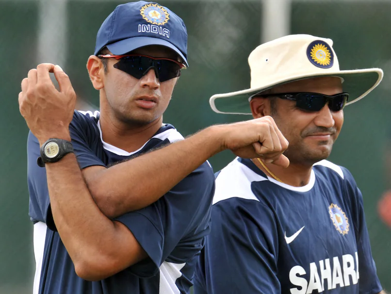 Virender Sehwag and Rahul Dravid