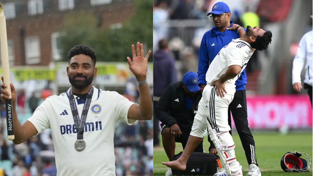 Mohammed Siraj and Rishabh Pant