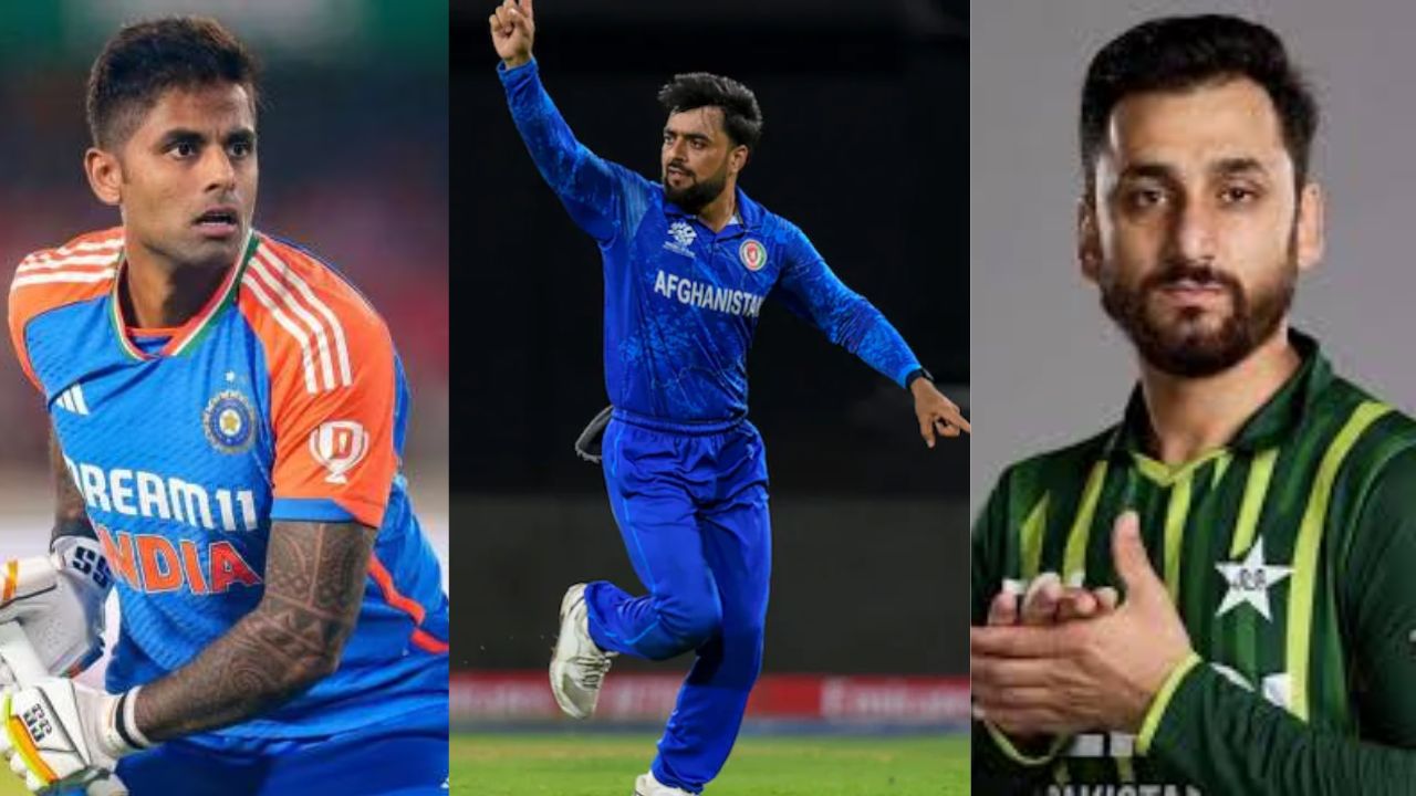 Suryakumar Yadav, Rashid Khan and salman Ali Agha