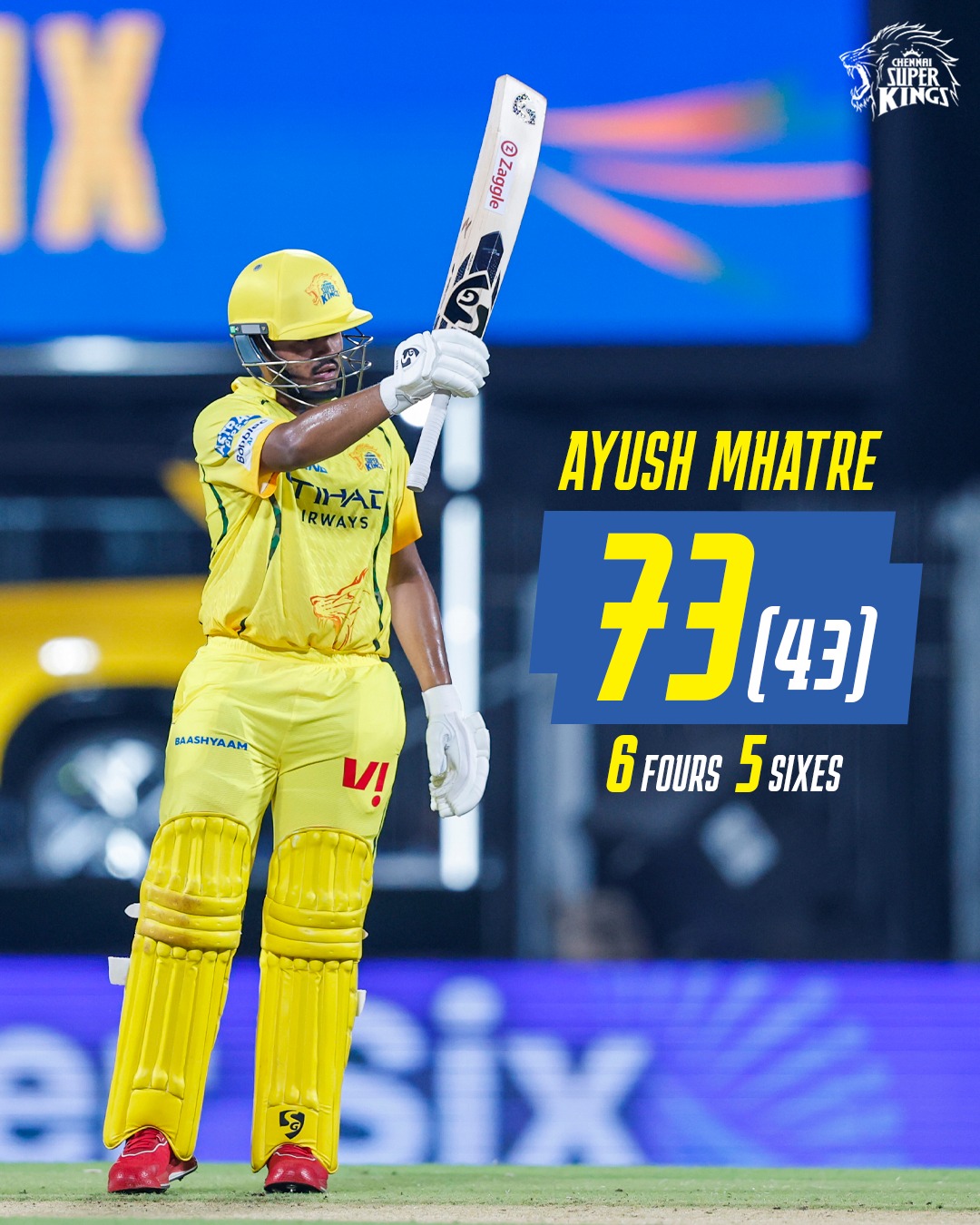 Ayush Mhatre Fifty