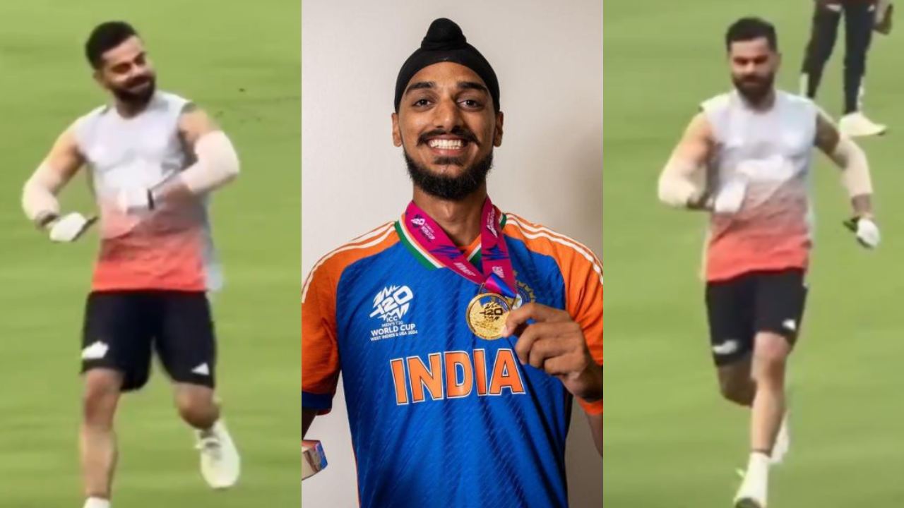 Virat Kohli imitate Arshdeep Singh