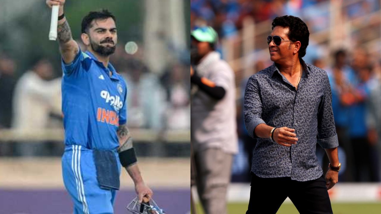 Virat Kohli and Sachin Tendulkar