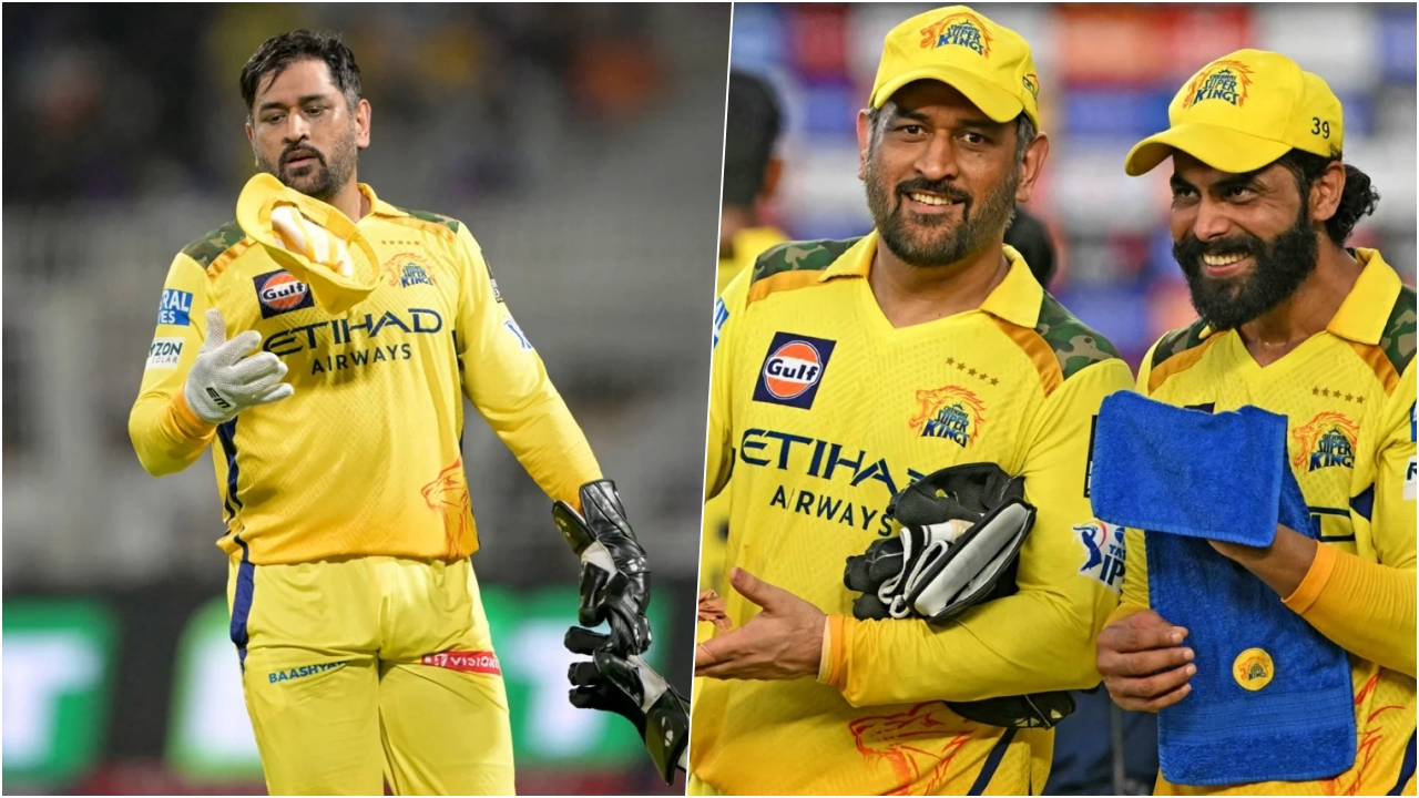 MS Dhoni And Ravindra Jadeja Jersey