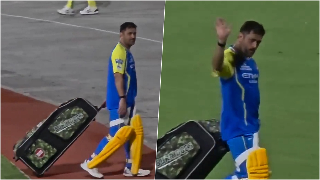 MS Dhoni Limping