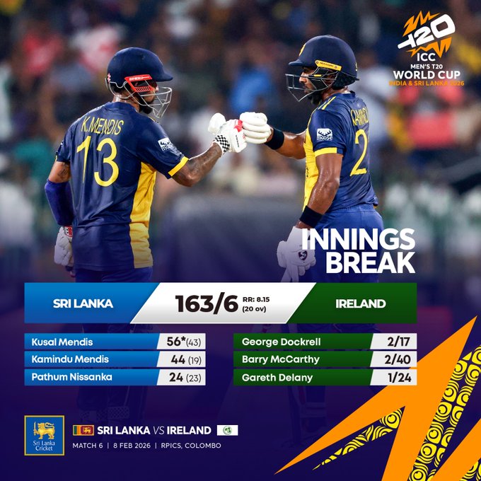 SL Vs IRE