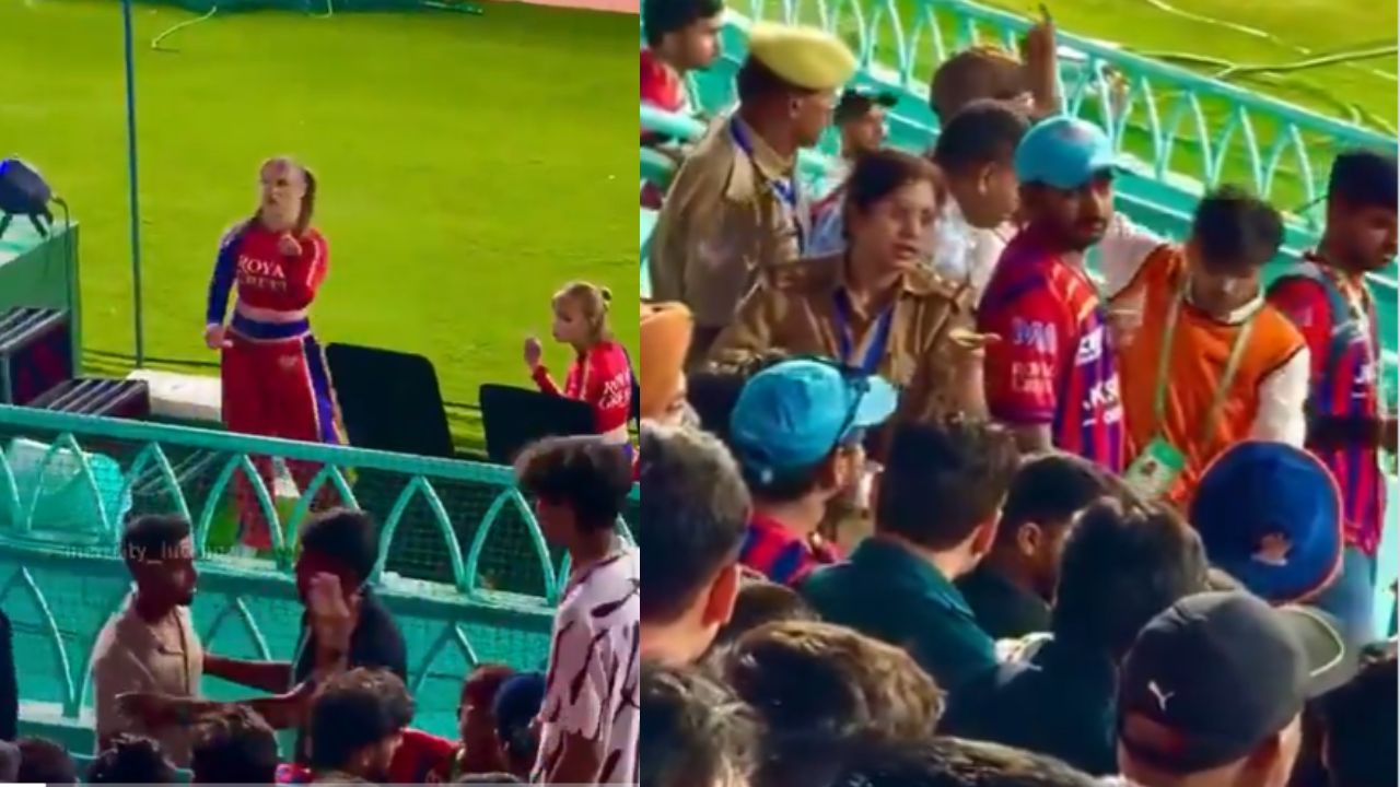 Fans misbehave with Cheerleader in Ekana Stadium