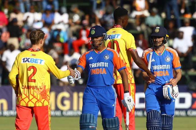 Team India On Zimbabwe Tour
