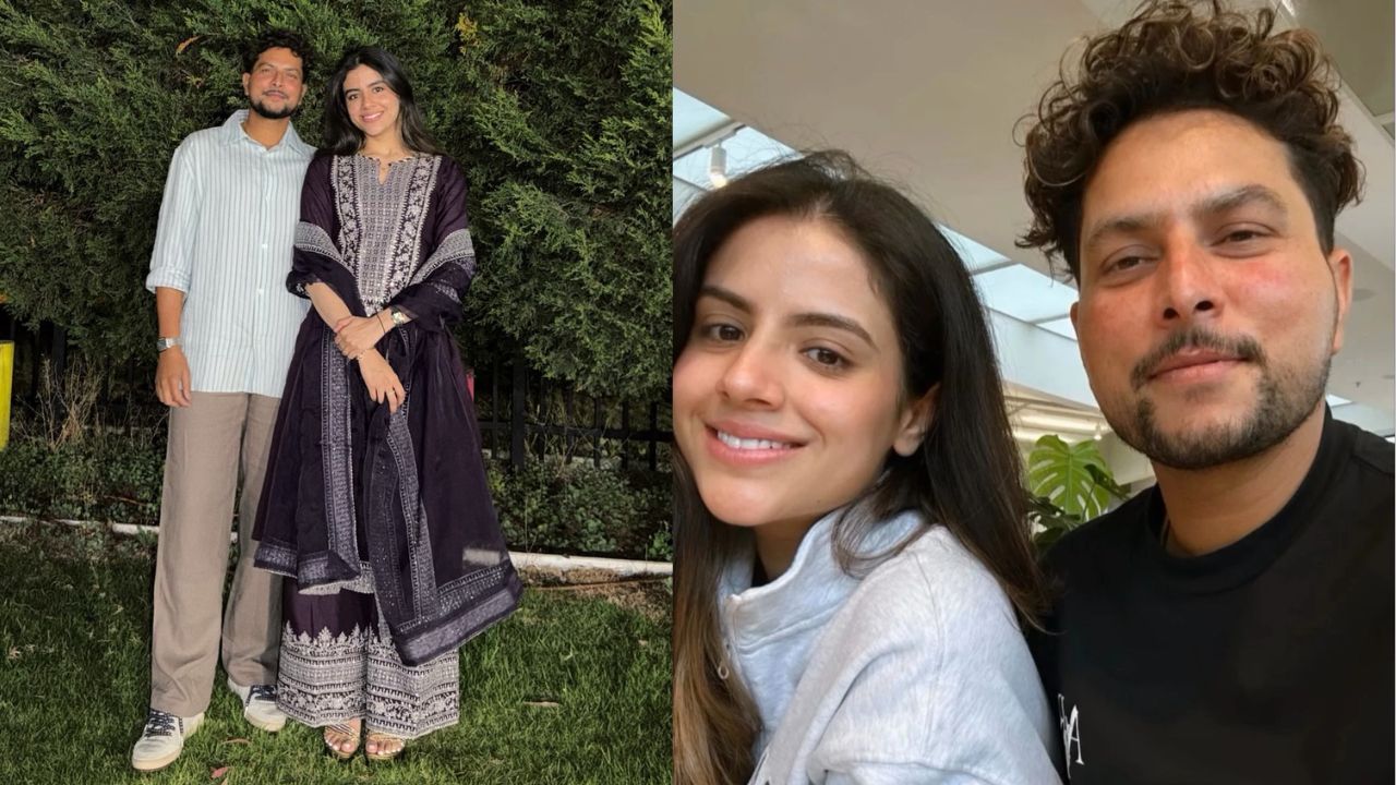 Kuldeep Yadav shares romantic photos with his fiancé Vanshika on New Year 2026