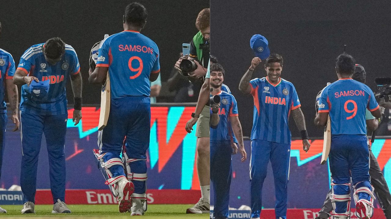 Sanju Samson hit 97 runs against West Indies once SuryaKumar Yadav throw him out from Playing XI