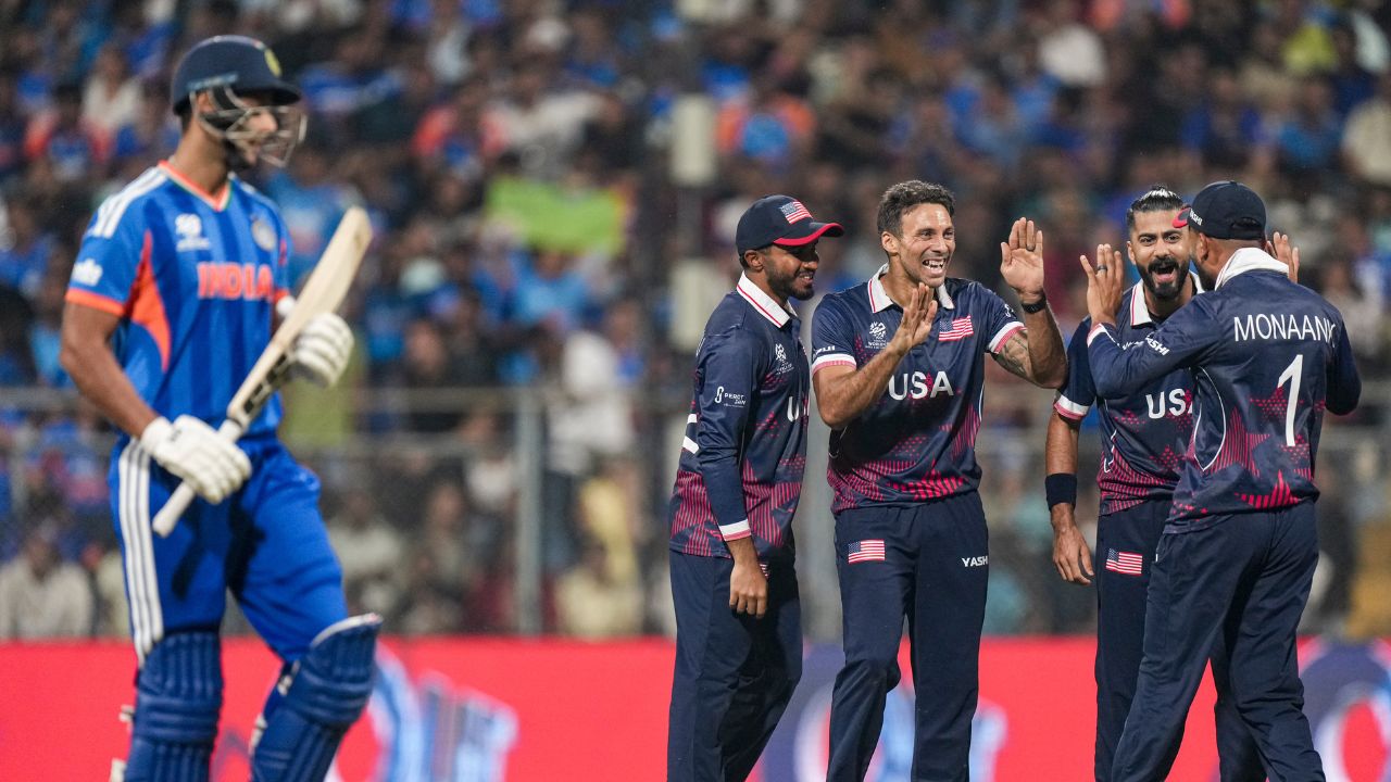 IND vs USA Shadley van Schalkwyk take tilak Varma Ishan Kishan Shivam Dube wicket in just one over