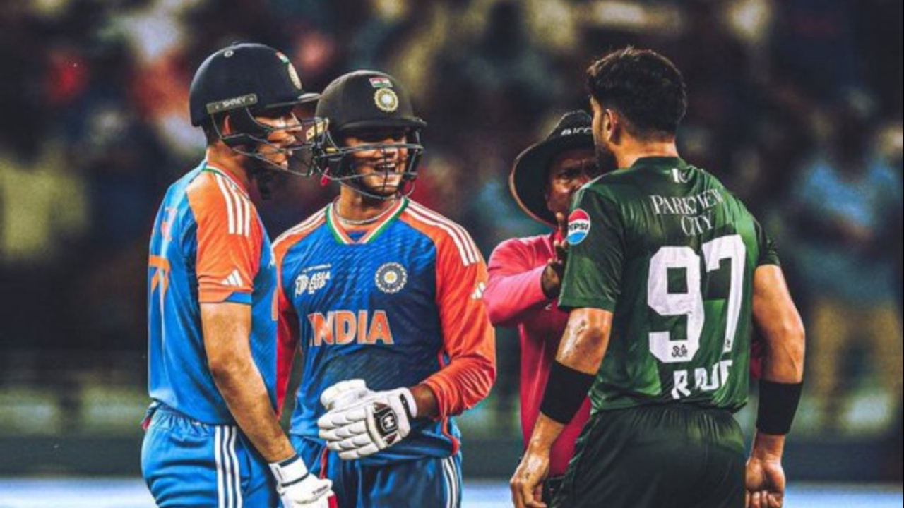 Abhishek Sharma Haris Rauf Involved In Heated Exchange
