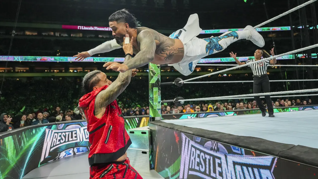 Jey Uso Jimmy Uso WrestleMania XL
