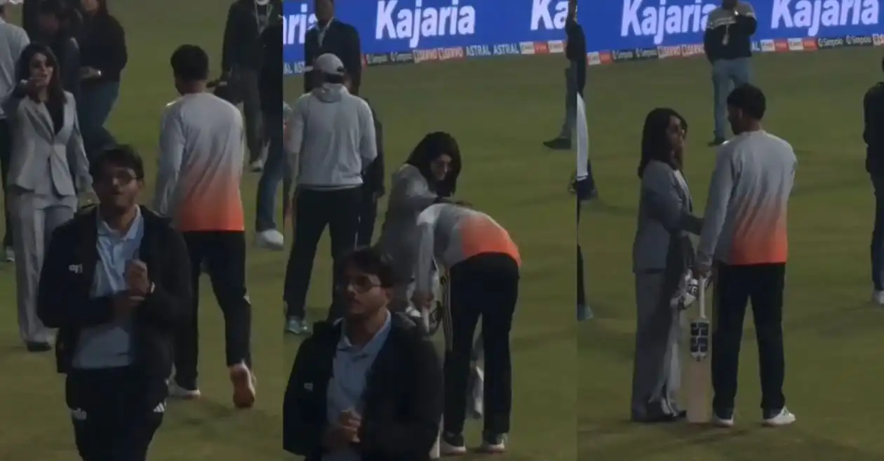Jitesh Sharma Touches Feet Of Harleen Deol