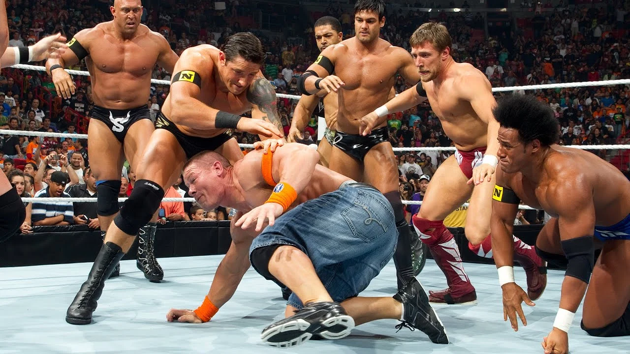 John Cena The Nexus Wade Barrett Daniel Bryan