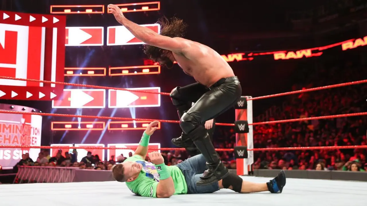 Seth Rollins John Cena
