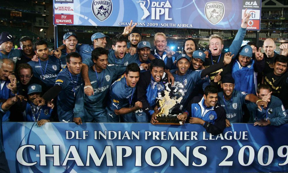 Deccan Chargers won their IPL Trophy in 2009 (Image Source: X/NishaRo45_) Deccan won their trophy under Adam Gilchrist