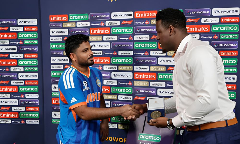 Sanju Samson And Carlos Brathwaite