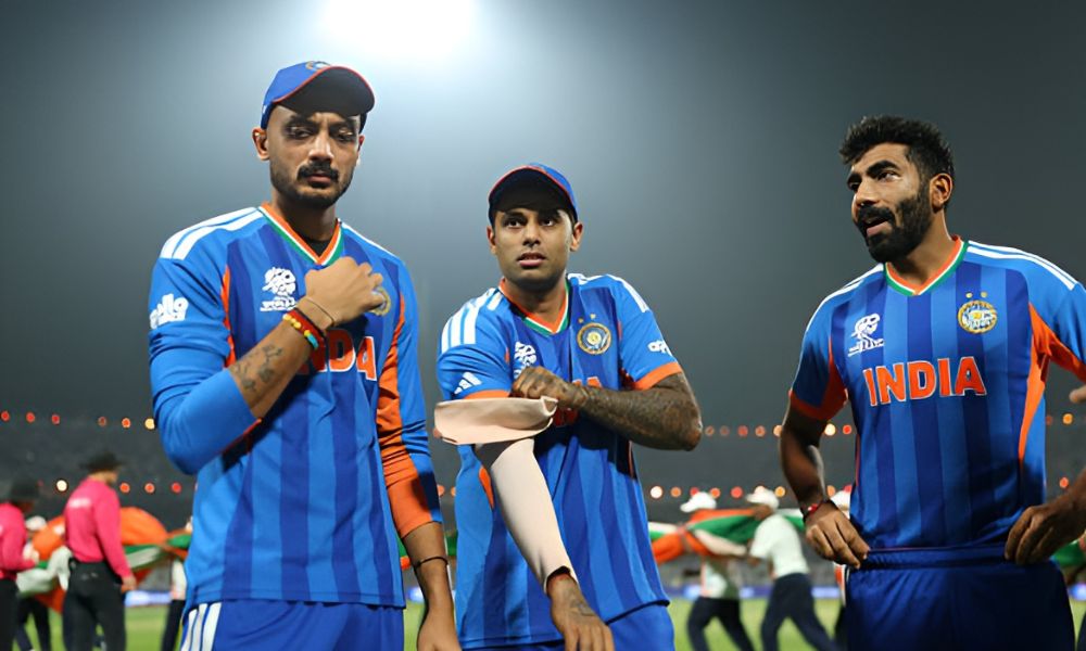 Axar Patel and Jasprit Bumrah